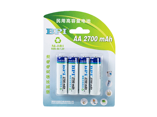 BPI-AA2700hc high-capacity Ni MH rechargeable battery