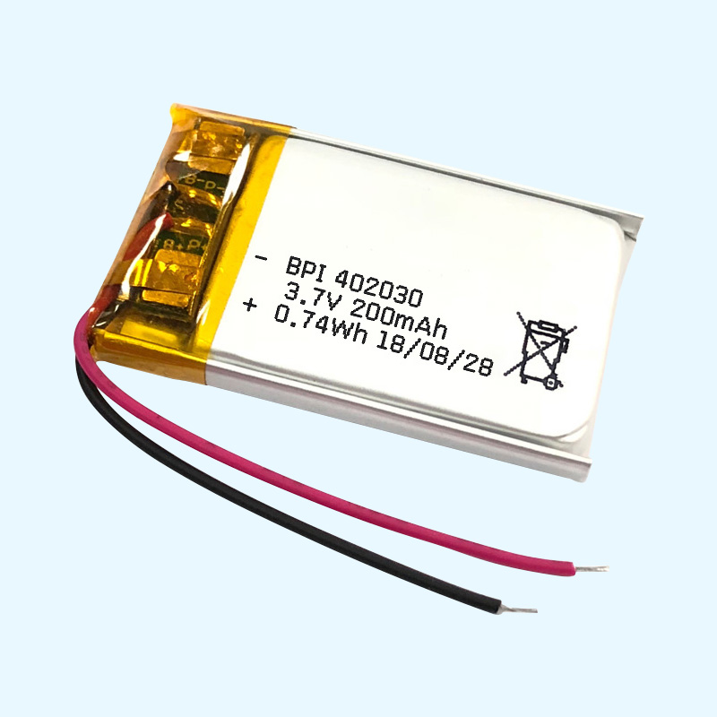 402030 Polymer lithium battery 3.7V 200mAh battery microphone battery factory