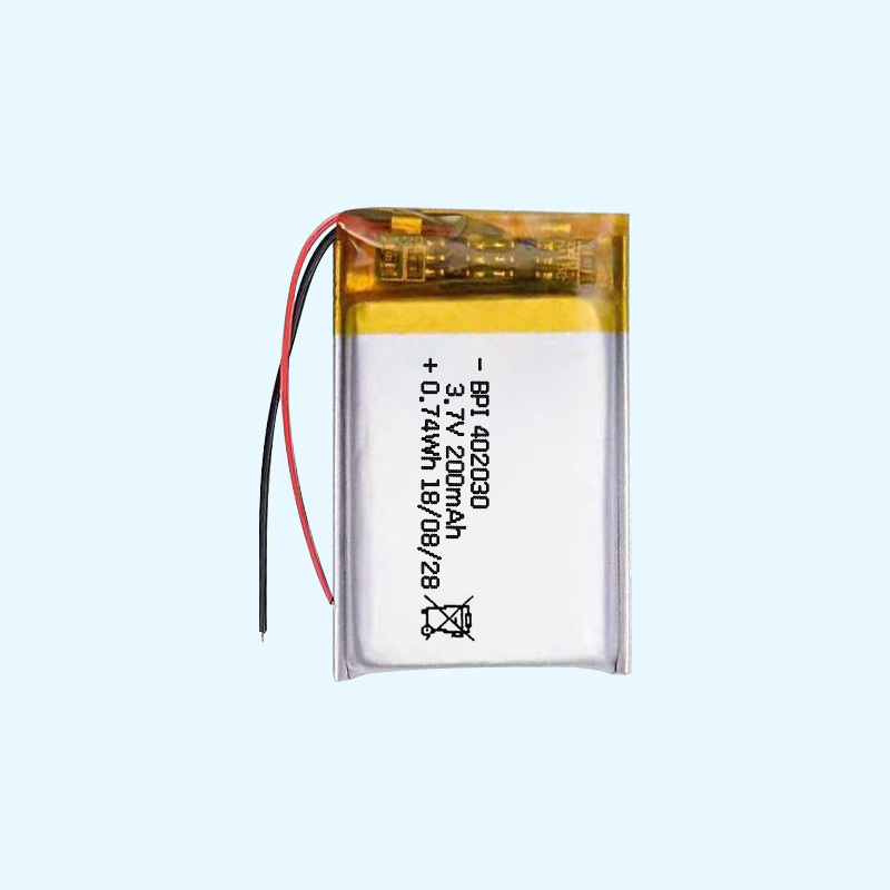 402030 Polymer lithium battery 3.7V 200mAh battery microphone battery factory