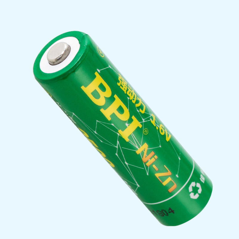 BPI Nickel-Zinc 1.6V rechargeable battery 5 2500mWh milliwatt-hour